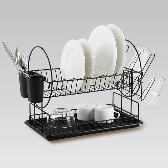 Сушка для посуды настольная Bohmann BH 7327 42х23х36.5 см черная