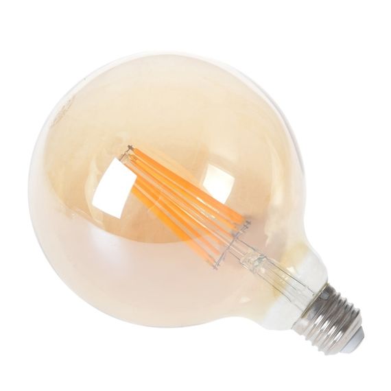 Лампа светодиодная LED 9W E27 COG WW G125 Amber 220V | Зображення 4