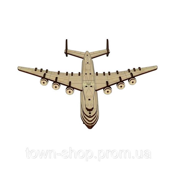 Деревянный конструктор "Мрия АН-225" Pazly UPZ-001 142 детали | Зображення 5
