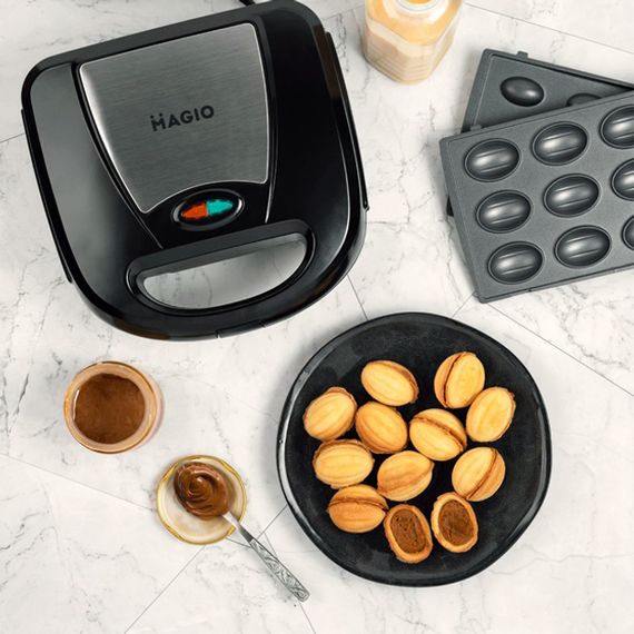 Контактні притискні грилі, Решітки для смаження м'яса та овочів, Бутербродниця і вафельниця 4в 1 TU-71 | Зображення 6