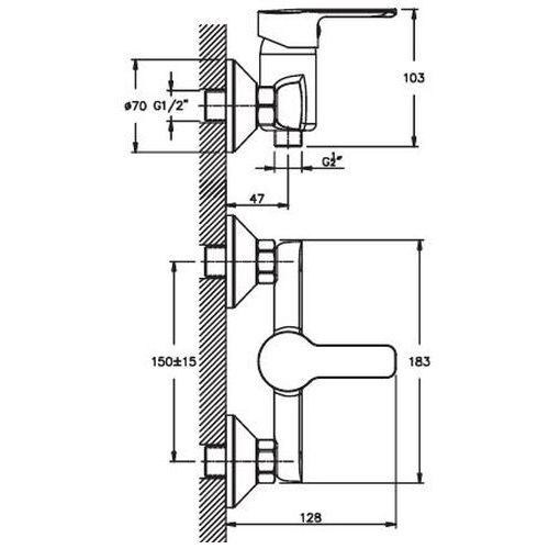 Змішувач для душа Haiba MARCO 003 (HB0875) | Зображення 1