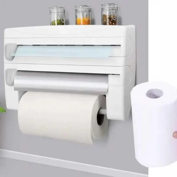 Кухонний органайзер 4в1 Triple Paper Dispenser для паперових рушників, харчової плівки та фольги | Зображення 2