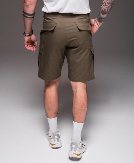Мужские летние шорты карго с накладными карманами, под ремень RA2032, цвет хаки, размер S | Зображення 1