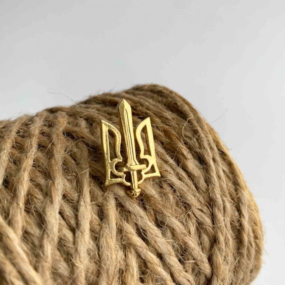 Значок UkrPin Тризуб-меч 20х13 мм (#6174)