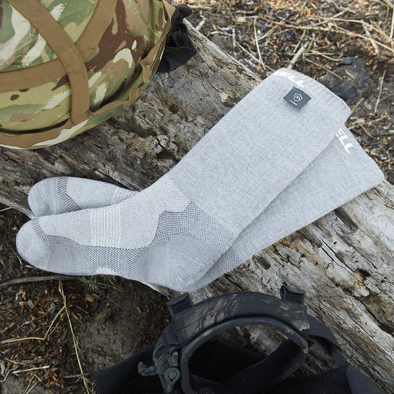 Шкарпетки водонепроникні Dexshell Terrain Walking, p-p XL, сірі | Зображення 3