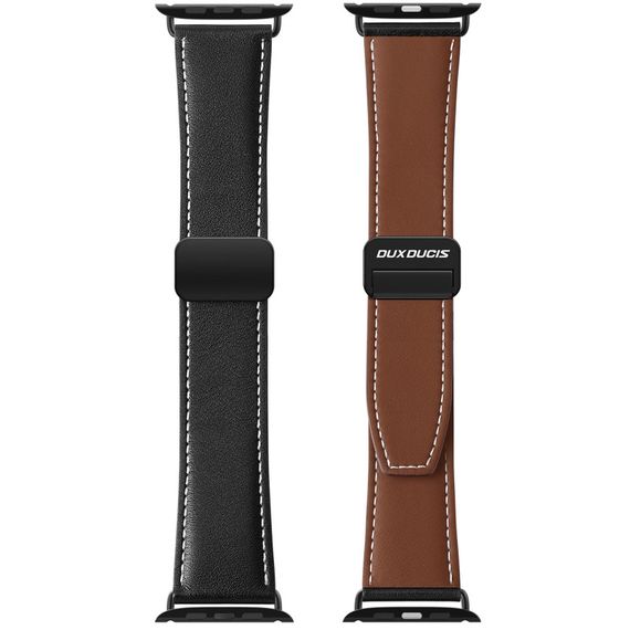 Ремінець Dux Ducis Genuine Leather для Apple Watch 38/40/41/42mm(ser.10) Black | Зображення 1