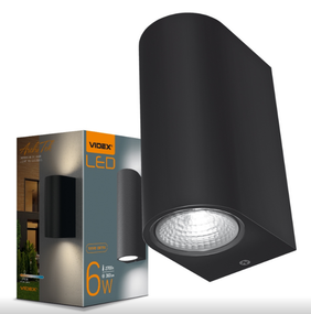 LED Світильник архітектурний VL-AR032-062B 6W 2700K 220-240V IP54 Videx