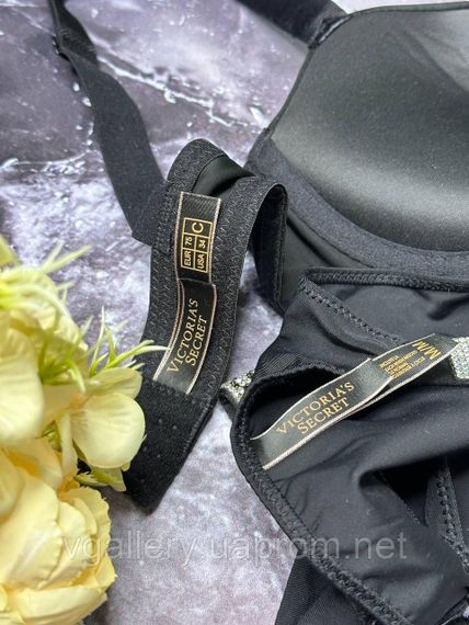 Комплект Victoria's Secret Very Sexy Push-up Bra & Rhinestone Shine Original, комплект зі стразами, Червоний, 90D | Зображення 5