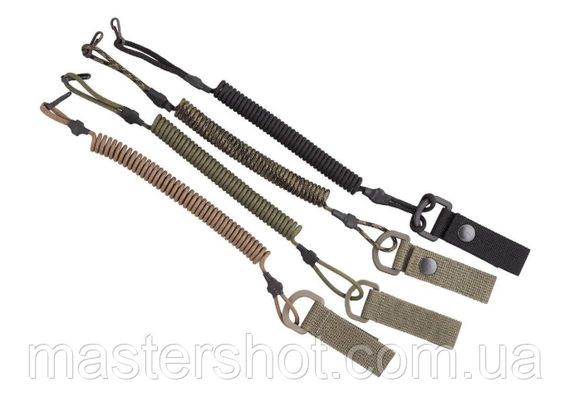 Шнур страхувальний кручений Тренчик-карабін паракорд койот | Зображення 2