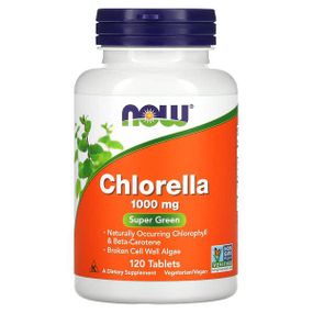 Хлорелла NOW CHLORELLA 1000mg 120 tab
