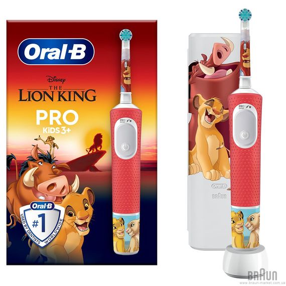 Електрощітка BRAUN Oral-B D103.413.2KX Lion King типу 3708 (3+)