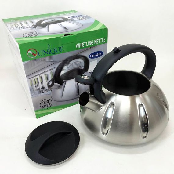 Чайник з одинарним дном, Чайник газовий 3 літри, Чайники зі свистком заварювальні чайники JW-79