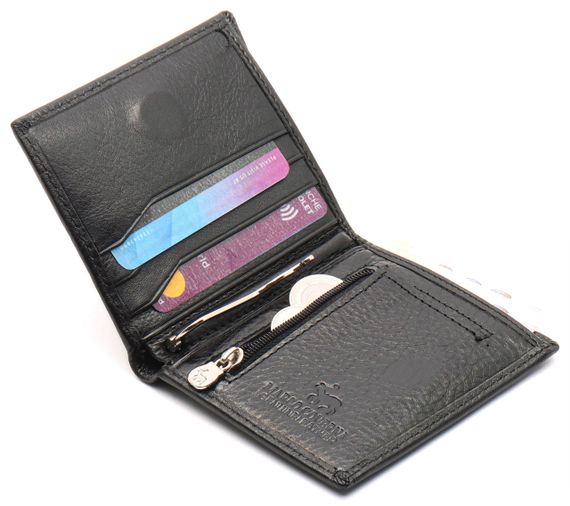 Чорне маленьке портмоне на магніті з затискачем MARCO COVERNA MC-101Н-1 | Зображення 6