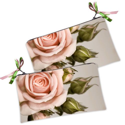 Косметичка жіноча Кремовая роза 20х12 см (K_OS014)