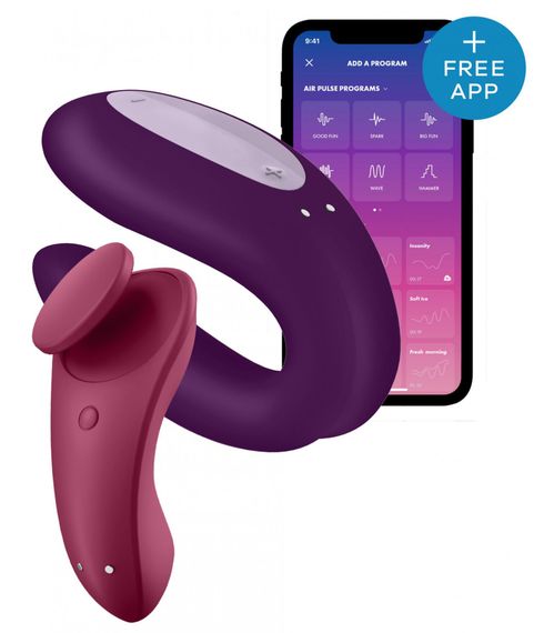 Набір Satisfyer Partner Box 1 (вібратор для пар Double Joy + вібратор у трусики Sexy Secret) (м'ята упаковка!!!) | Зображення 1