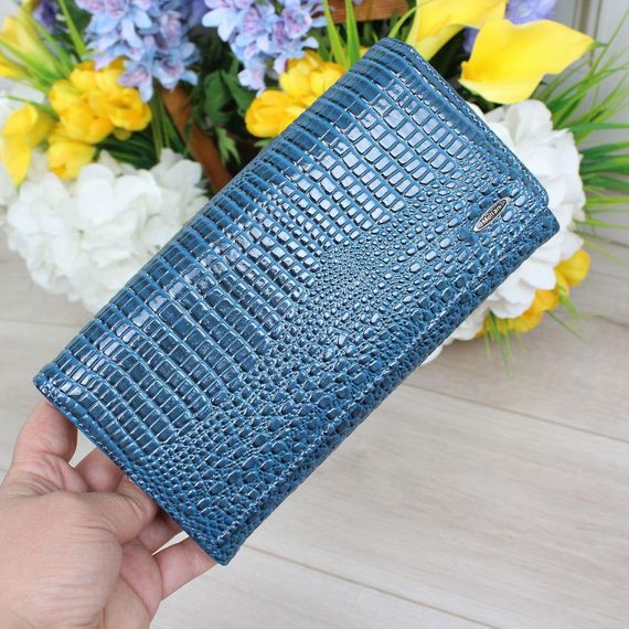 Кошелек женский на магнитах из экокожи 19х10см | Зображення 5