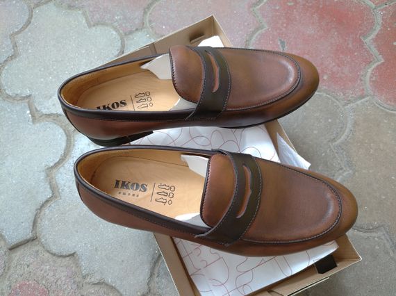 Ультрастильні коричневі лофери мокасини 40 розмір | Зображення 4