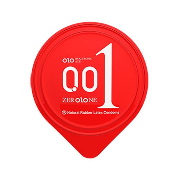 Презервативи OLO 001 (3 штуки) Babydoll Універсальний. Червоний 7001-1 | Зображення 4
