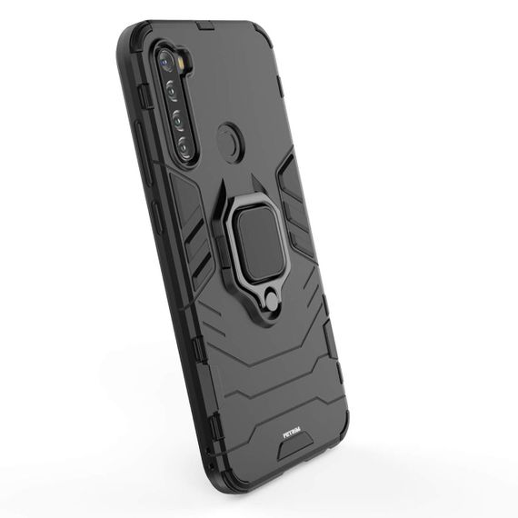 Ударостійкий чохол Transformer Ring for Magnet для Xiaomi Redmi Note 8T Black | Зображення 1