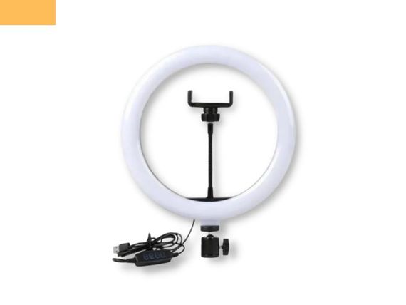 Кольцевая LED лампа для съемки с держателем телефона XPRO MJ-26 USB 26cm (AM-2421) | Зображення 2