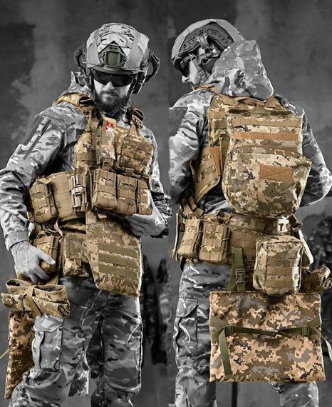 Плитоноска быстрый сброс +РПС в сборе  пиксель ПП7858