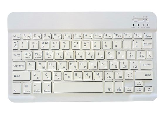 Бездротова клавіатура Primo KB02 Bluetooth з підсвічуванням - White | Зображення 1