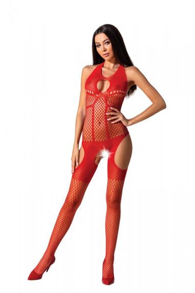 Бодістокінг з імітацією панчох Passion BS079 red sexstyle | Зображення 5