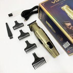 Машинка для стрижки волосся з мотором VGR, Електрична машинка з насадкою для бороди QF-86