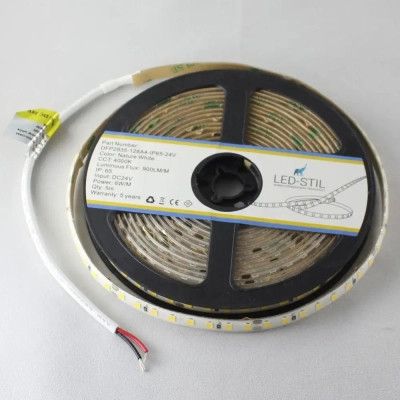Светодиодная лента LED-STIL 4000К 6 Вт/м 2835 128 діодів IP65 24 Вольта 900 lm нейтральне світло | Зображення 2