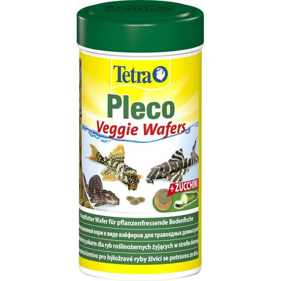 Корм Tetra Pleco Veggie Wafers для травоїдних донних рибок пластинки 110 г/ 250 мл | Зображення 1