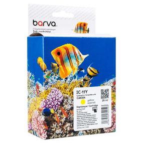 Картридж Barva HP 11 (C4838A) 2550 арк, Yellow (IC-11Y) - Топ Продаж!