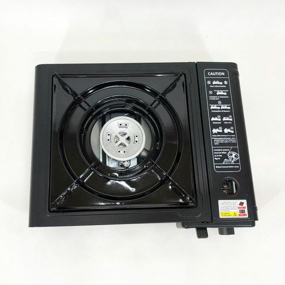 Портативная газовая плита с балоном, Легкая газовая плита для туристов, Горелка для готовки на природе DE-63