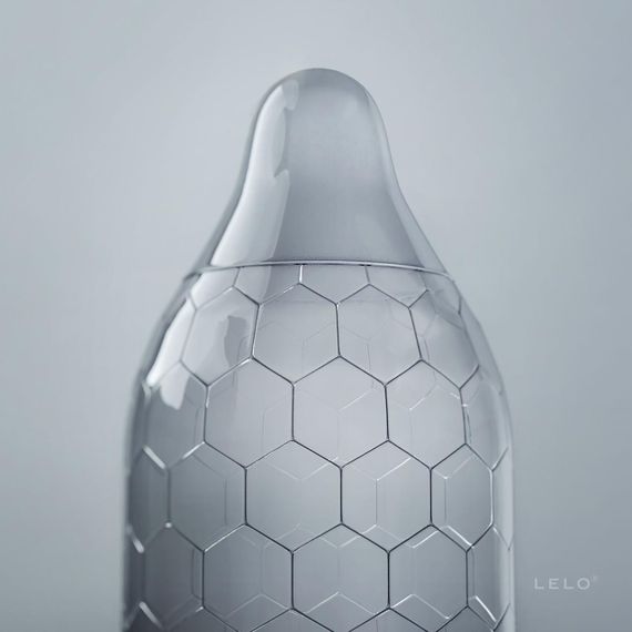 Презервативи LELO HEX Condoms Original 12 Pack, тонкі та суперміцні Sex Aura | Зображення 1