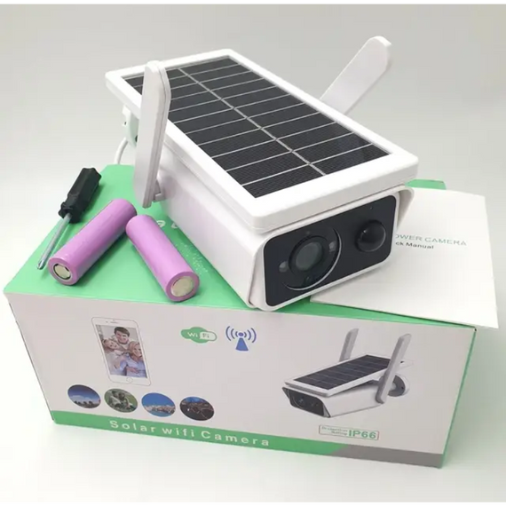 Автономна камера Solar Q1-400W вулична бездротова на сонячній батареї 2 MP AP IP APP ICSEE | Зображення 5