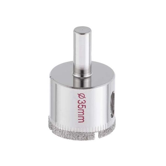 Свердло алмазне трубчасте по склу та кераміці 35 мм INTERTOOL SD-0361 | Зображення 1