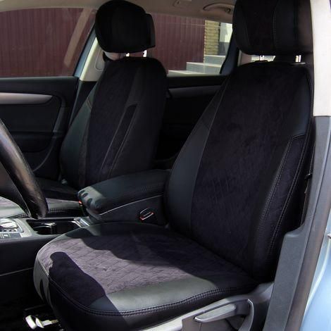 Чехлы на сиденья из экокожи и антары Toyota Corolla E150 2007-2014 EMC-Elegant