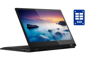 Ультрабук-трансформер Lenovo IdeaPad C340-14IML / 14" (1920x1080) IPS Touch / Intel Core i3-10110U (2 (4) ядра по 2.1 - 4.1 GHz) / 12 GB DDR4 / 256 GB SSD / Intel UHD Graphics / WebCam / Win 10 Home б/в