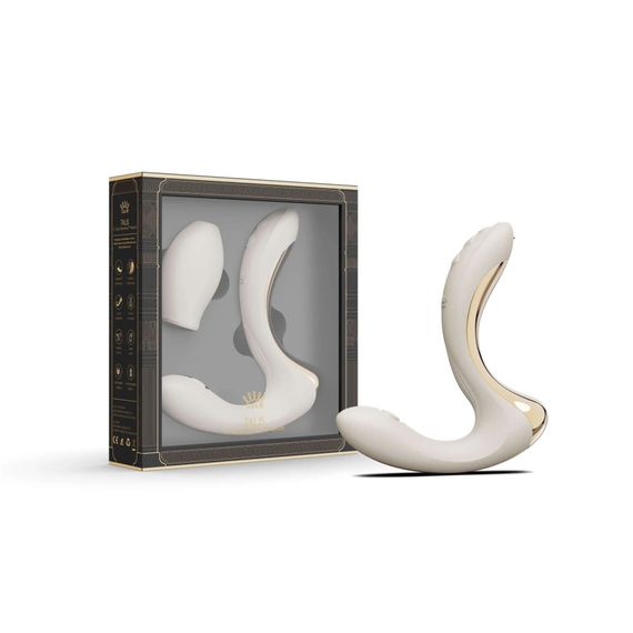 Вібратор-пульсатор з вакуумною насадкою Zalo – Talis G-Spot PulseWave Vibrator Ivory White | Зображення 4