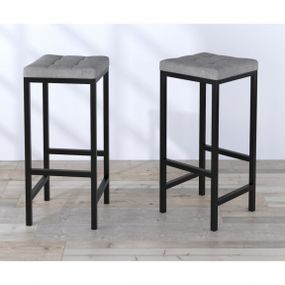 Стул барный Loft Design BS-1 soft серый