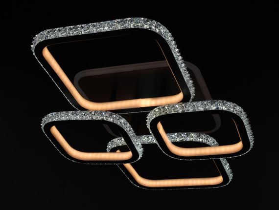 Люстра світлодіодна стельова LED світильник для квартири на стелю лед 26322 Білий 12х41х60 см. | Зображення 4