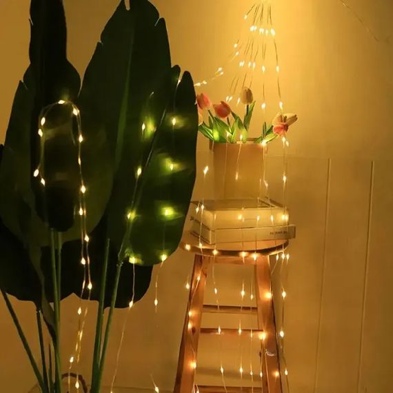 Гірлянда-завіса Зоряний дощ на сонячній батареї, 2м, 190 LED, теплий білий XPRO (234576887_299) | Зображення 5