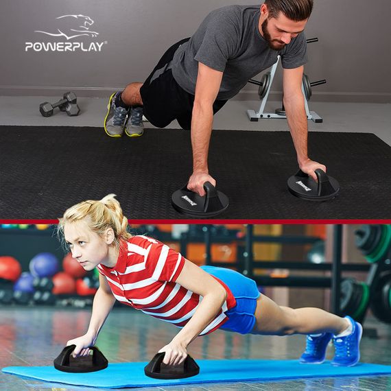 Упори для віджимань поворотні PowerPlay 4321 Push Up Bars пластикові (Круглі) | Зображення 6