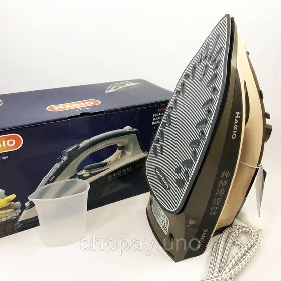 Праска Magio MG-134 2400 Вт, парова праска-очисник, праска електрична парова. Колір: бежевий