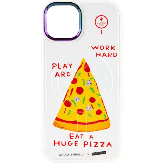 TPU+PC чохол Funny pictures with MagSafe для Apple iPhone 13 (6.1") TPU+PC, Pizza
