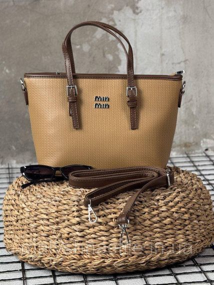 Женская сумка Miu Miu brown 4 ПП7550 | Зображення 1