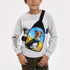 Сумка через плече дитяча Пес Патрон 29х17 см сумка слінг для хлопчика (02134)