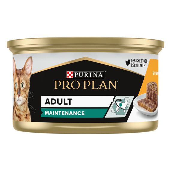 Вологий корм Purina Pro Plan Adult для дорослих кішок з куркою 30шт*85г | Зображення 3