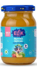 Пюре яблуко-персик Elfik Magic 170 г