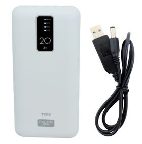 Комплект резервного живлення для роутерів павербанк Tx23 20000 mAh + кабель 12 V УПС ДБЖ безперебійник UPS