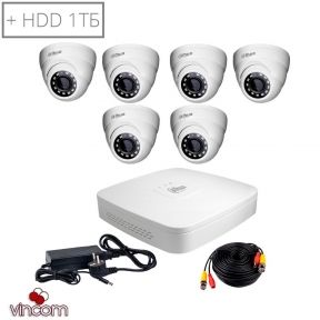 Комплект видеонаблюдения Dahua HDCVI-6D KIT  HDD1000
